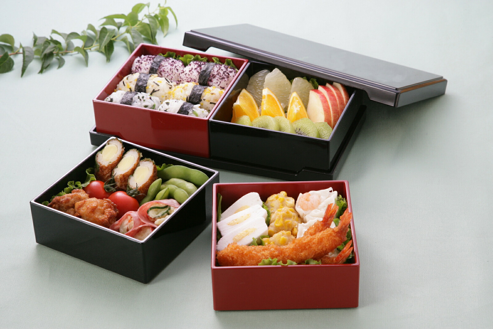 楽天市場】＼ 10％OFF ！／ 山中塗 ツインオードブル重 お重 おせち お