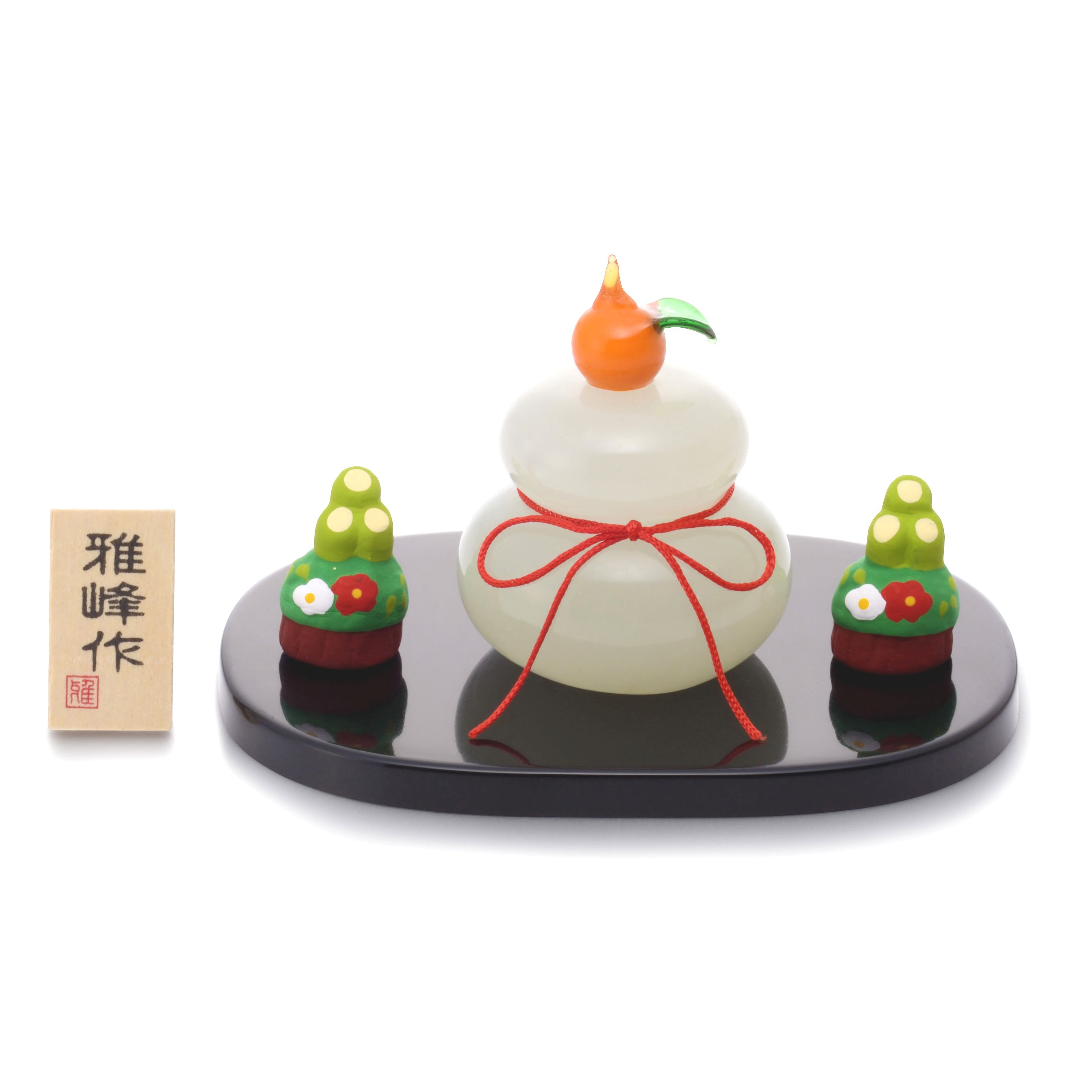 楽天市場】＼ 10％OFF ！／ ちょこっと飾れる 鏡餅 門松 セット ガラス