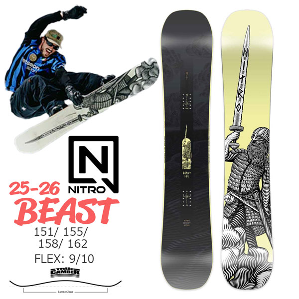 楽天市場】nitro beast（スノーボード用品｜ウィンタースポーツ