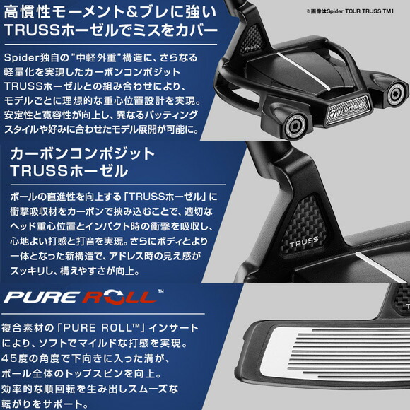 楽天市場】テーラーメイド 2024 Spider TOUR X TRUSS TM1 トラスヒール