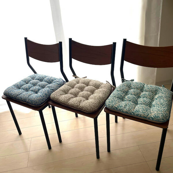 楽天市場】シートクッション ひも付き 椅子シート 椅子用 座面 国産 角