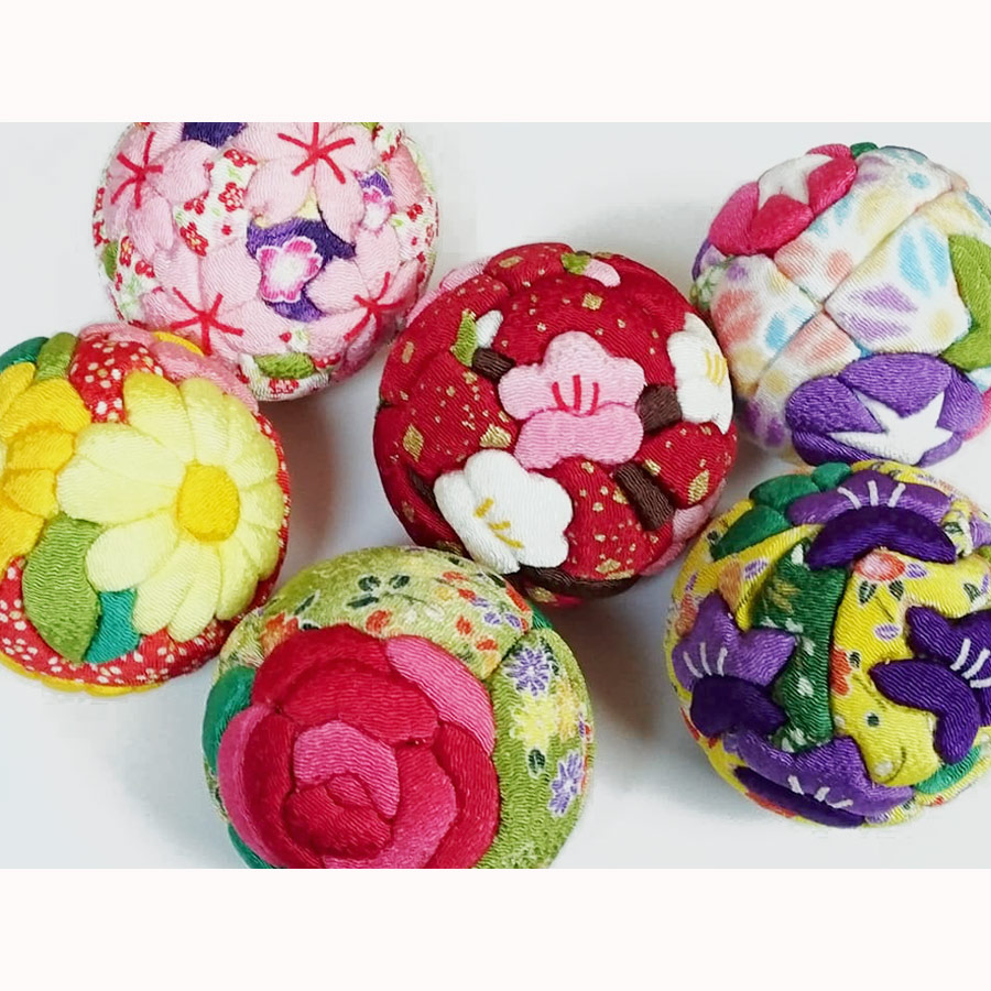 楽天市場】木目込み手まりキット 花景色 6個セット【限定販売】 : 布が