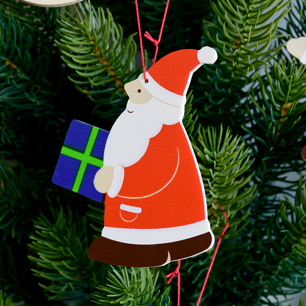 楽天市場】ドイツ製 愉快なサンタ 木製 サンタクロース 壁飾り ドア