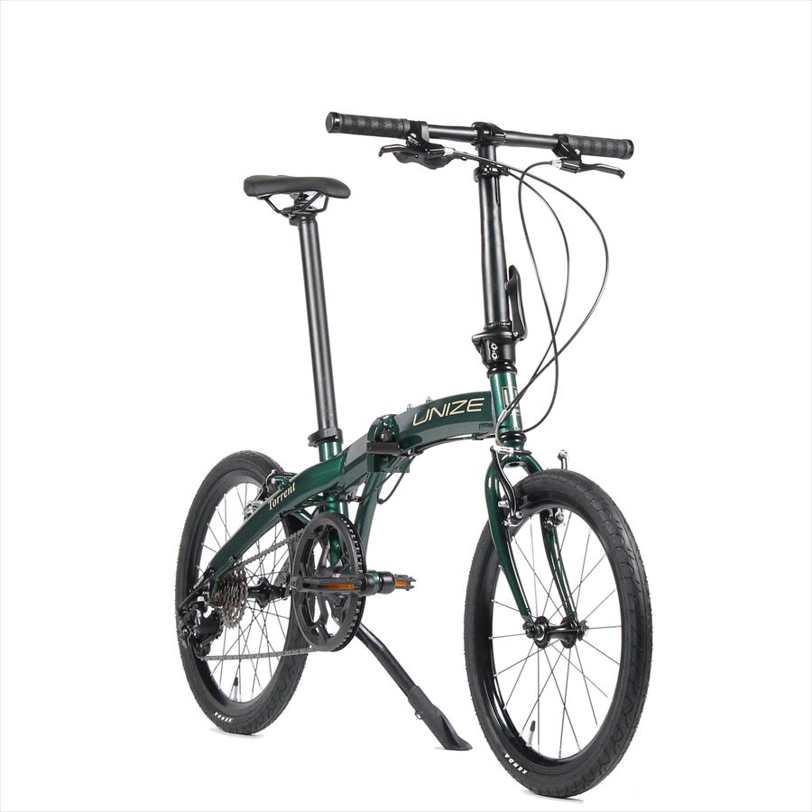 楽天市場】折り畳み自転車 UNIZE Torrent Forest Green (ユナイズ