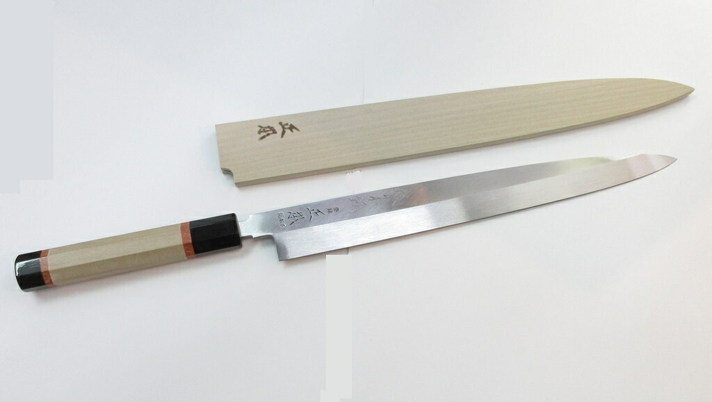 楽天市場】正本総本店 本焼青鋼 柳刃 刺身包丁 青紙一号鋼 300mm 1尺