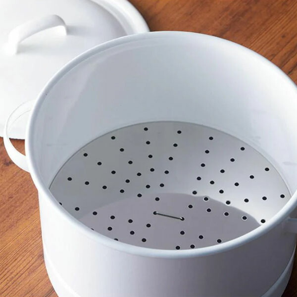 楽天市場】【日本製】 にちにち道具（野田琺瑯） 蒸し器 21cm
