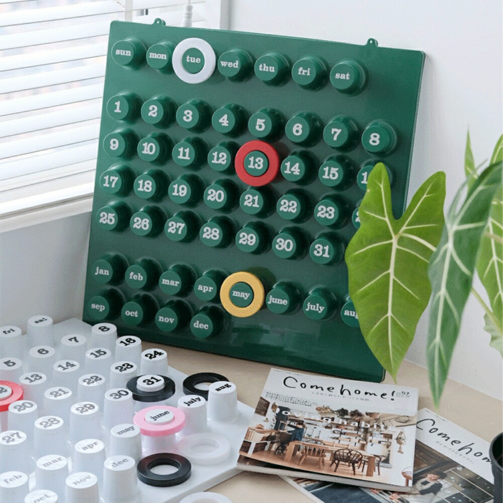 楽天市場】【店内全商品20%OFF!】万年カレンダー リングデイト