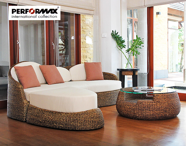 楽天市場】高品質 ウォーターヒヤシンス ソファ カウチソファー 3人