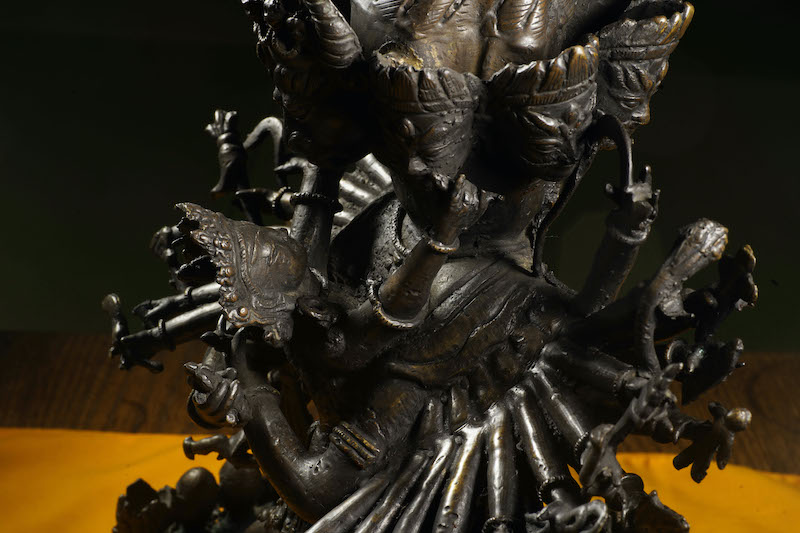 楽天市場】大威徳明王（ヤマーンタカ、メグサンヴァラ）歓喜仏 黄銅製