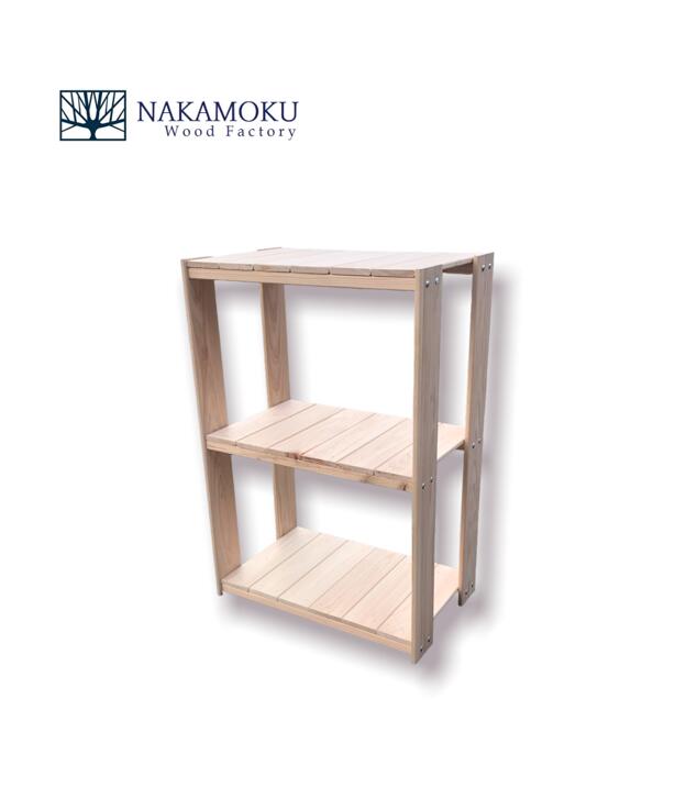楽天市場】国産 総桧 ウッドラック 3段 幅44cm 奥行き26cm 高さ64cm3段