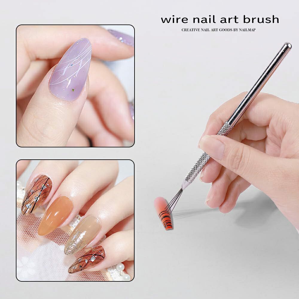 楽天市場】ネイルアート 【 ワイヤーネイルアートブラシ 】 7本線