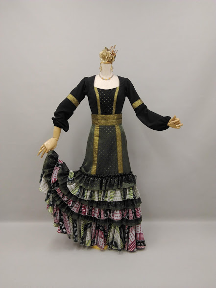 楽天市場】フラメンコ衣装 ゴシック風ツーピース（一点物） リボン