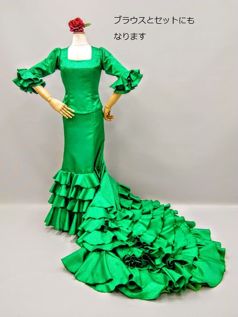 楽天市場】フラメンコ衣装 全9色 白 赤 エンジ 紫その他 ブラウス