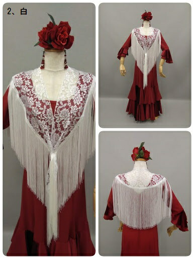 楽天市場】フラメンコ衣装 フレコ付きシ−ジョ 全7色 首がすっきり