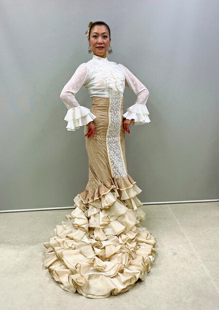 楽天市場】【 送料無料 】 最高級 フラメンコ衣装 ドレス フラメンコ