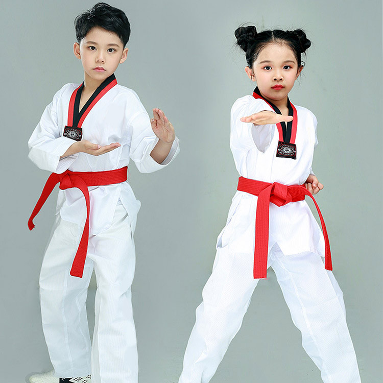 楽天市場】テコンドー道着 上下 白帯 3点セット 白 コットン 綿 長袖