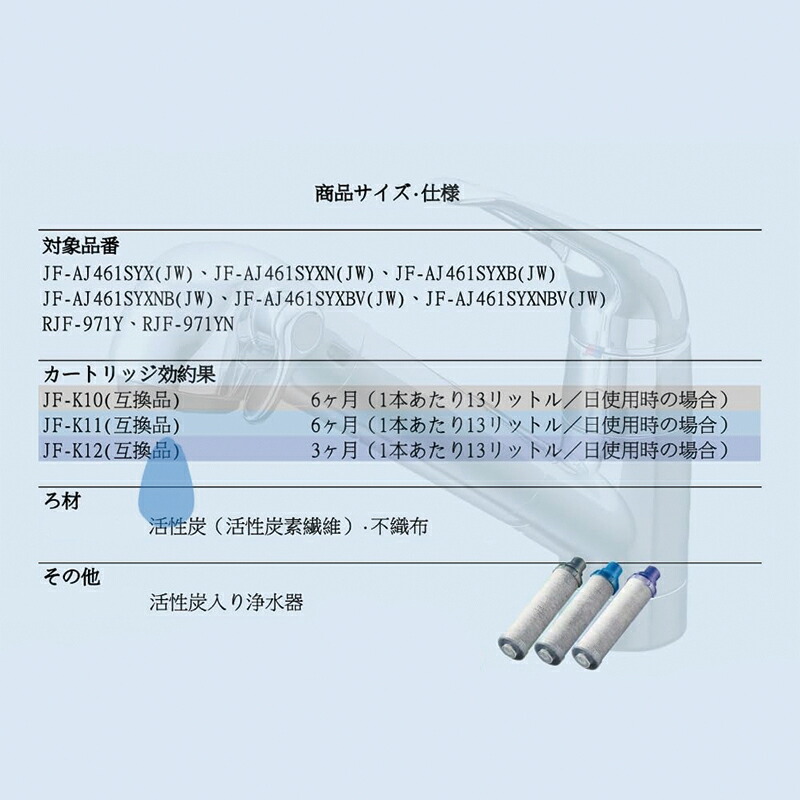 楽天市場】【スーパーセールクーポンあり】JF-K11 交換用浄水