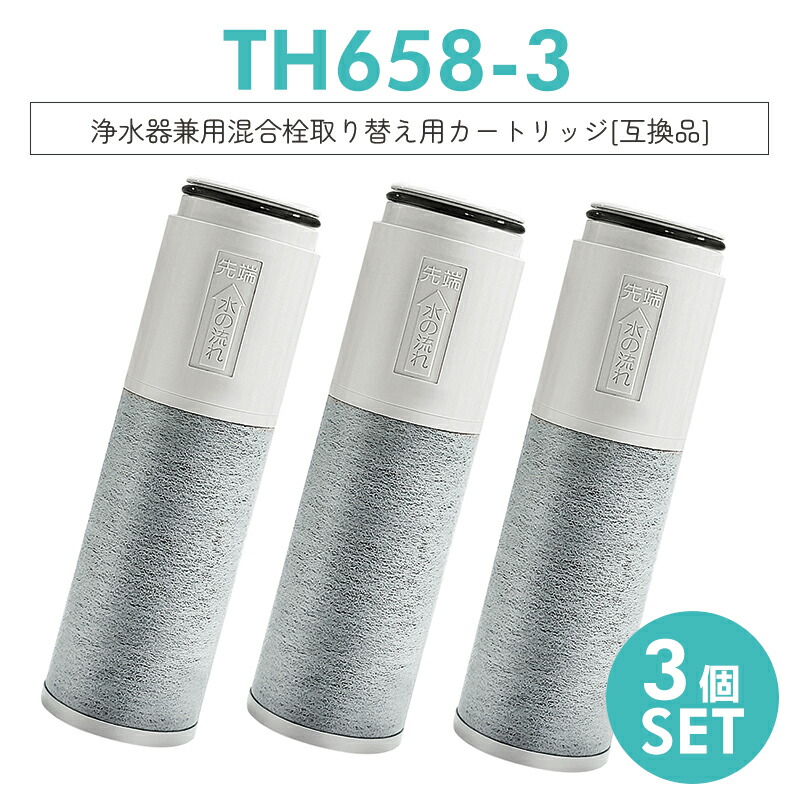 楽天市場】【即納】th658-3 浄水器 カートリッジ (TH658-1Sの高性能