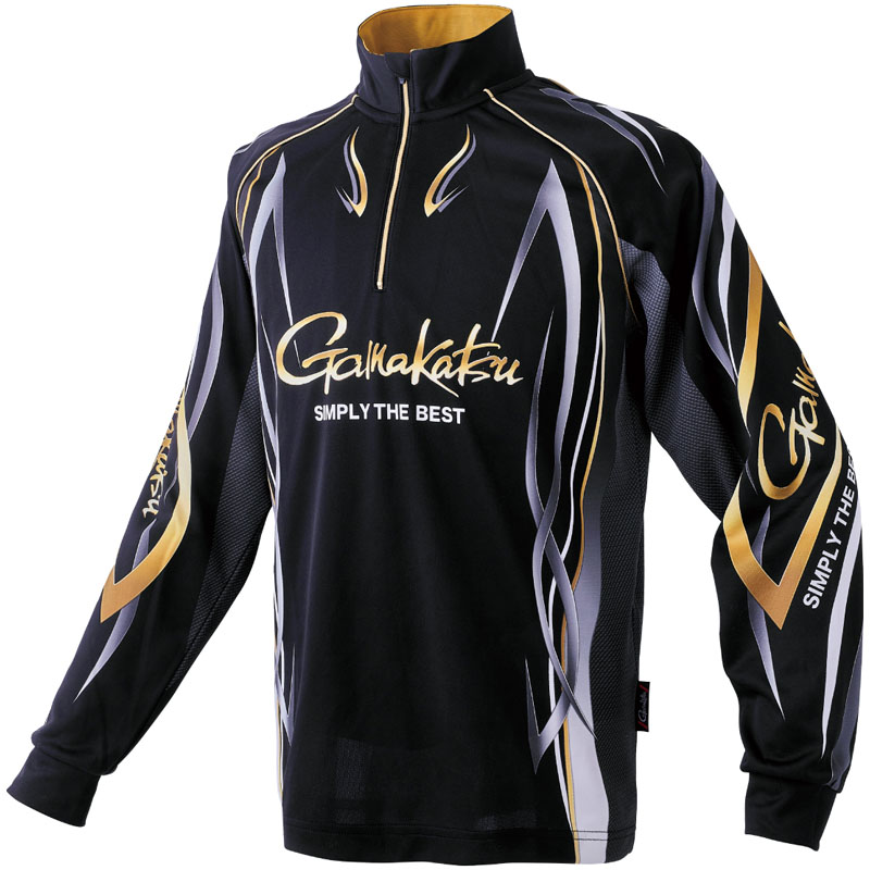 楽天市場】がまかつ 2way プリントジップシャツ(長袖)の通販