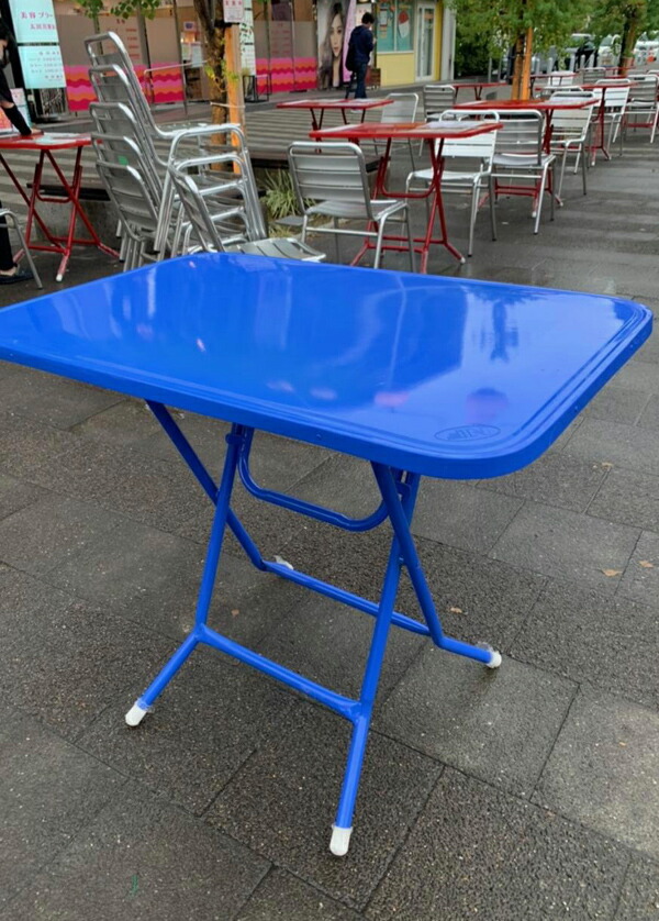 楽天市場】【2台セット】折りたたみテーブル スチール製 タイ 屋台