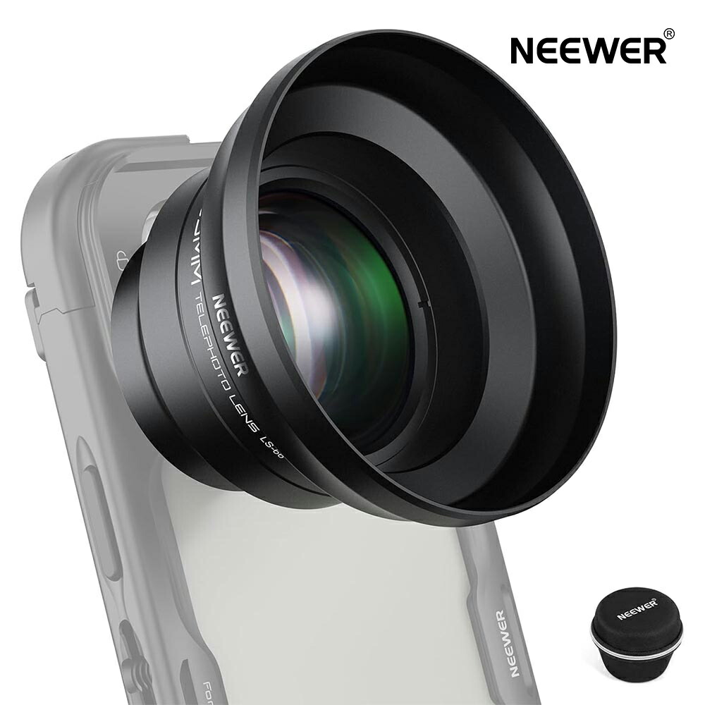 楽天市場】【P10倍+10%OFF券】NEEWER スマホ望遠レンズ 65mm 1.7倍