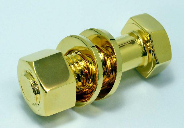 楽天市場】【上棟式用】金メッキボルト・ナット・丸ワッシャーセット