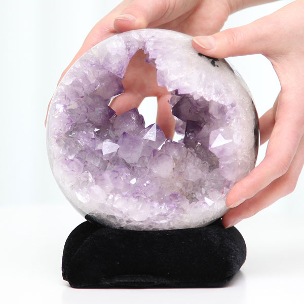 楽天市場】SP アメジスト ジオード スフィア 丸玉 直径約140ミリ 約