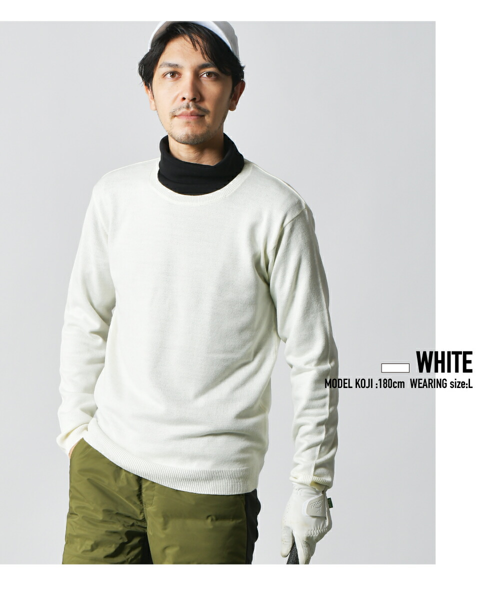 楽天市場】ゴルフニット メンズ ゴルフセーター モックネック Vネック