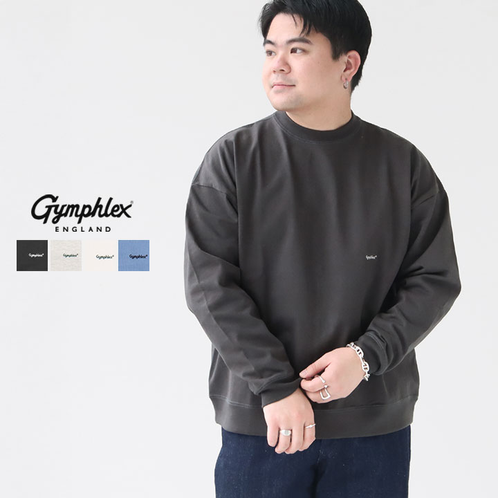 楽天市場】GYMPHLEX(ジムフレックス) クルーネック長袖Tシャツ メンズ
