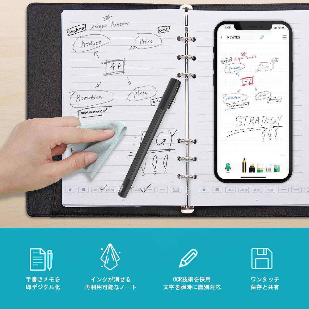 楽天市場】sync pen 4 スマートペン 電子ノート インク消せる 66言語
