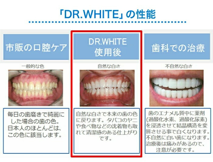 楽天市場】ドクターホワイト DR.WHITE 有吉ジャポンにて紹介！ 歯の
