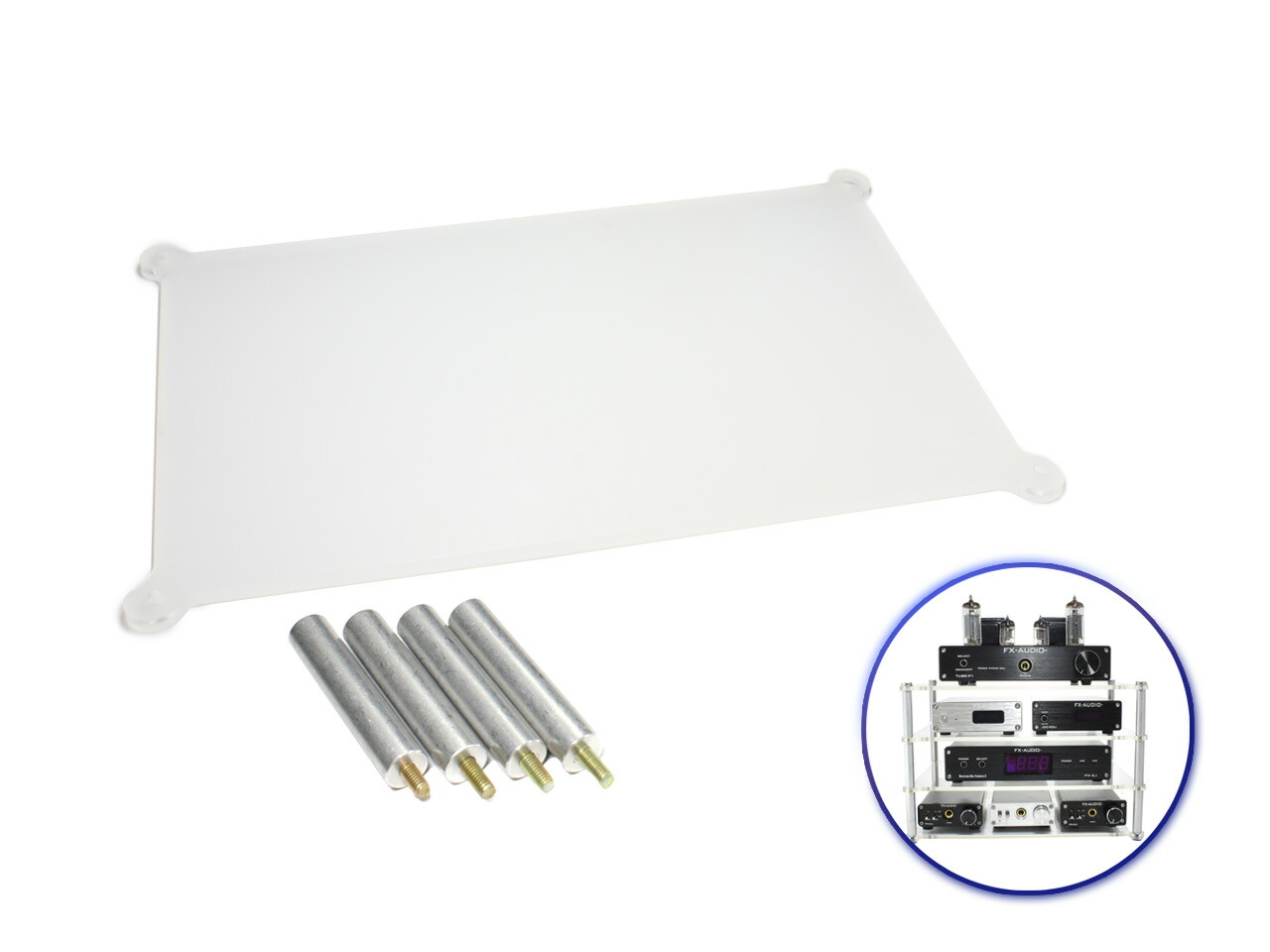 楽天市場】アクリル製 オーディオラック[W:266×D:180×H:122mm 4.8mm厚