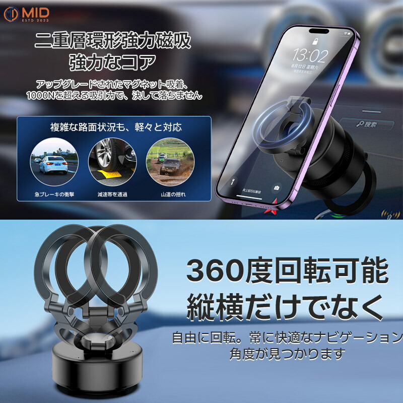 楽天市場】【半額OFFクーポンあり】360度角度調整タイプ新発売 MID独自