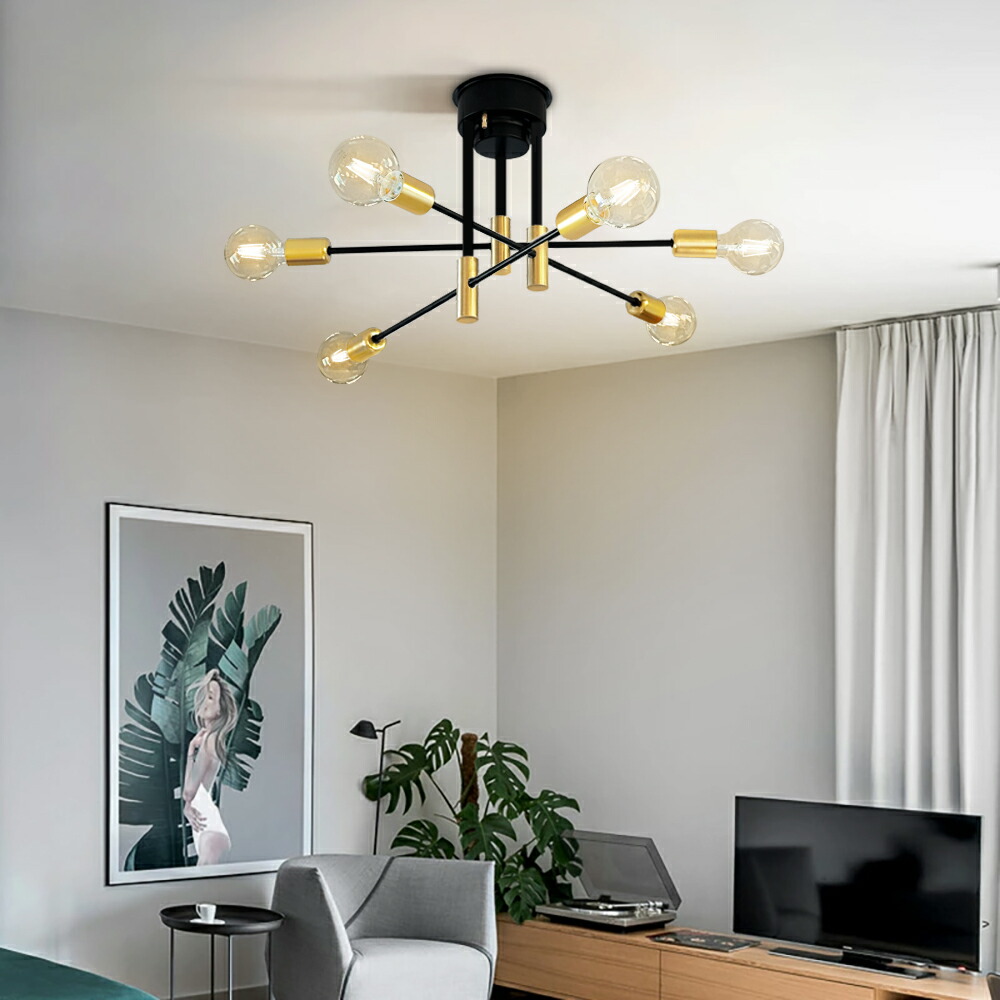 楽天市場】【送料無料】シーリングライト 6灯 おしゃれ シャンデリア灯