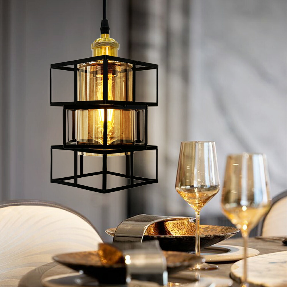 楽天市場】【送料無料】ペンダントライト 四角形 吊り下げライト