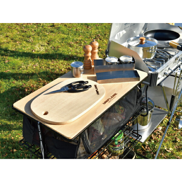 楽天市場】ユニフレーム テーブル フィールドラック WOOD天板 611654