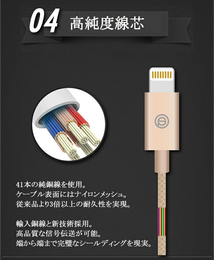 楽天市場】Apple社MFi認証品 Lightning ケーブル 充電ケーブル 認証品