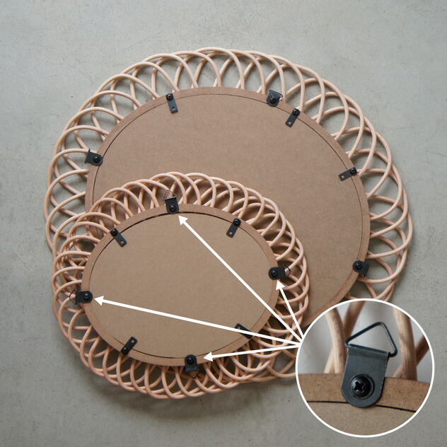 楽天市場】【L】Rotta rattan mirror ellipse / Lサイズ ロッタ ラタン