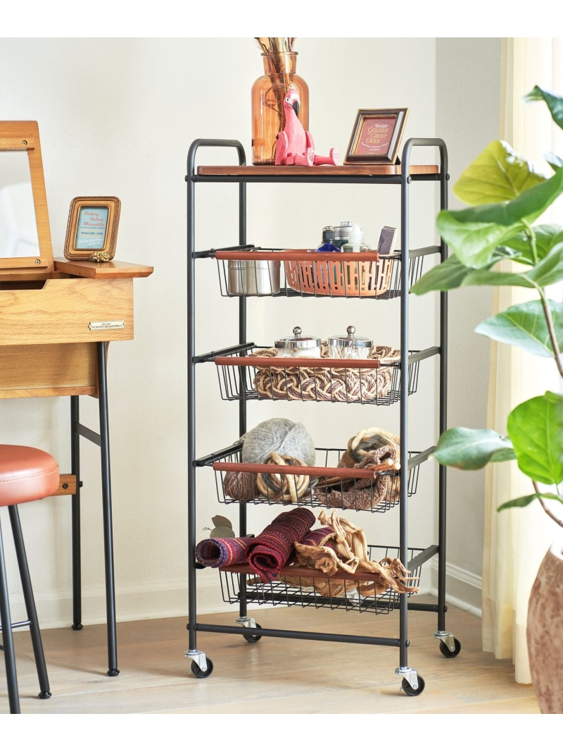 シンプル　ストッパー付き棚　ニコアンド　美品　送料込み オリジナル サイドシェルフ（家具）｜niko and（ニコアンド）の