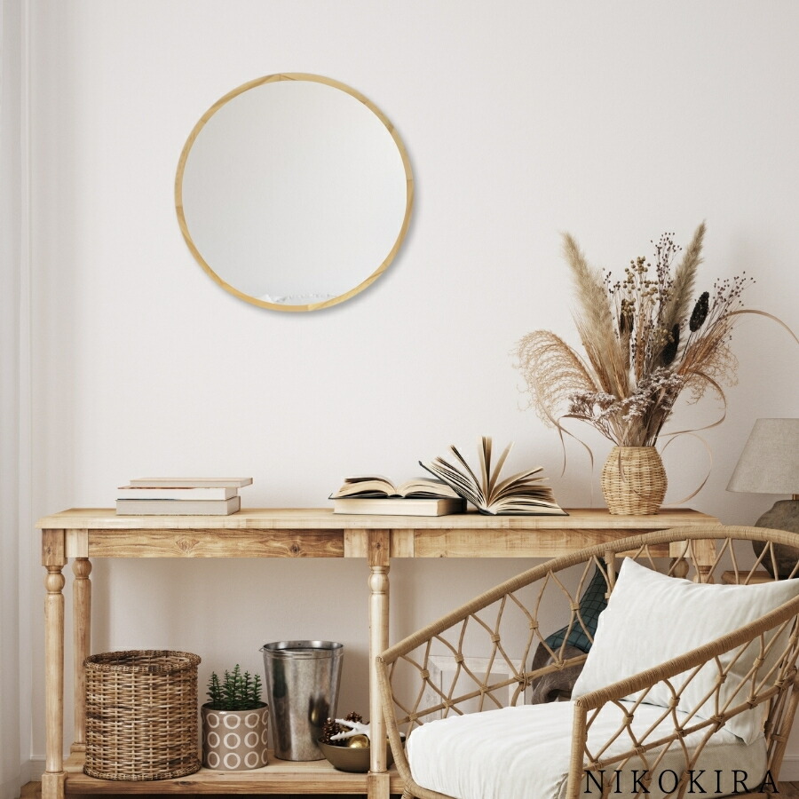 楽天市場】【10％OFFクーポン 12,600→11,340円】 ウォールミラー 丸