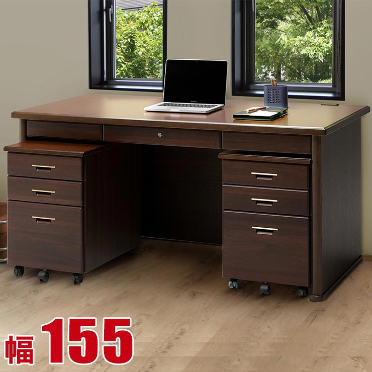 楽天市場】国産 高級書斎デスク 「帝王」という名がふさわしい〜天然木