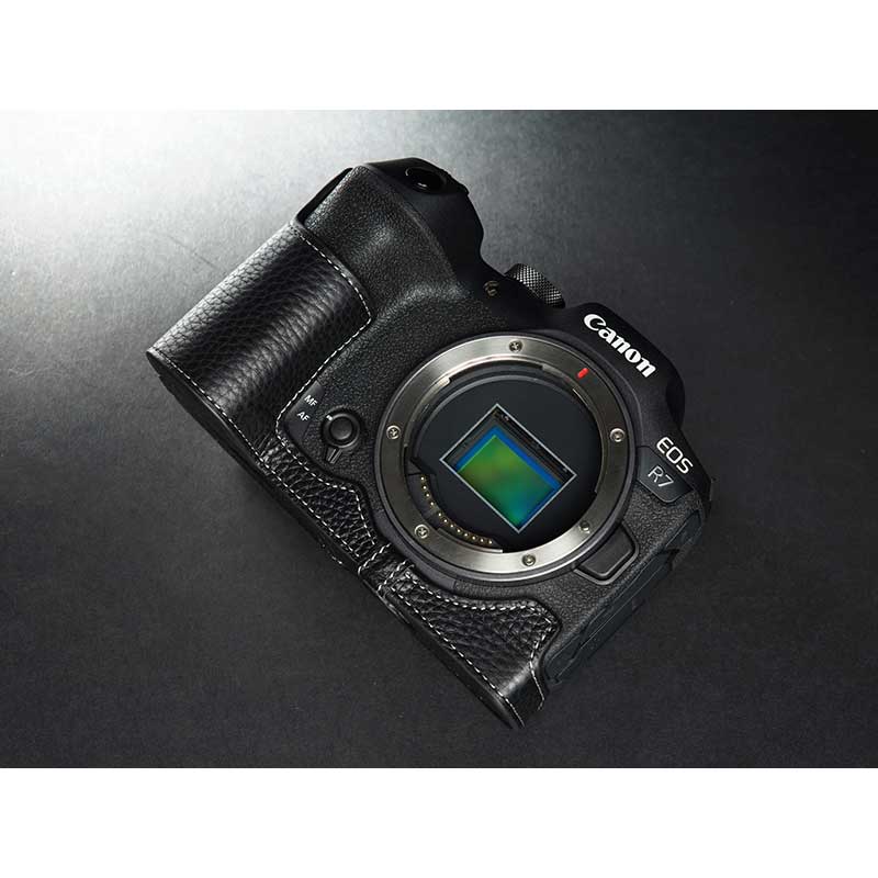 楽天市場】Canon EOS R7 専用 レザー ケース Black ブラック TP