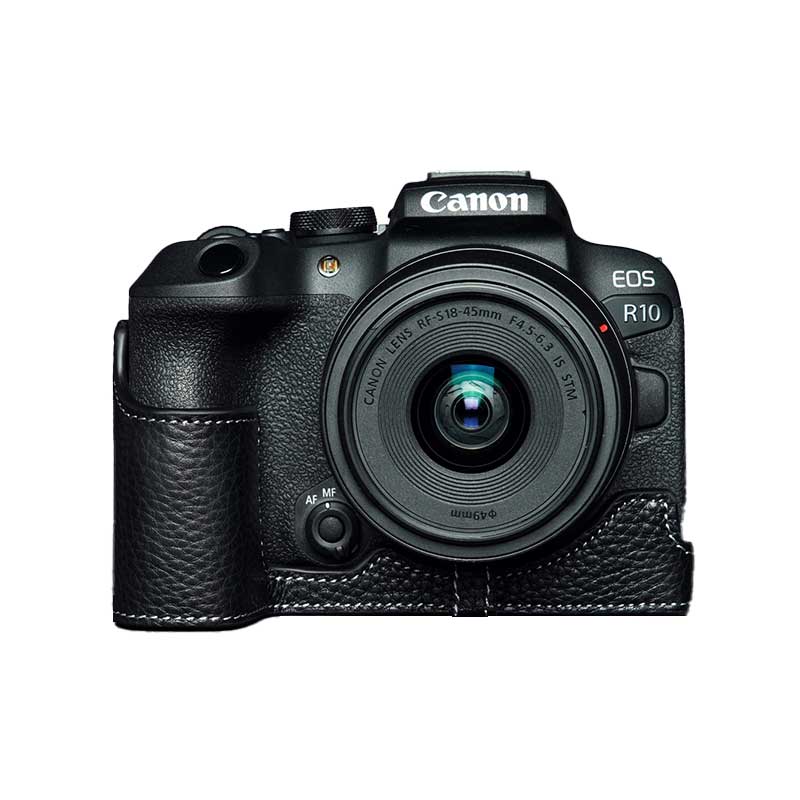 楽天市場】Canon EOS R10 専用 レザー ケース Black ブラック TP