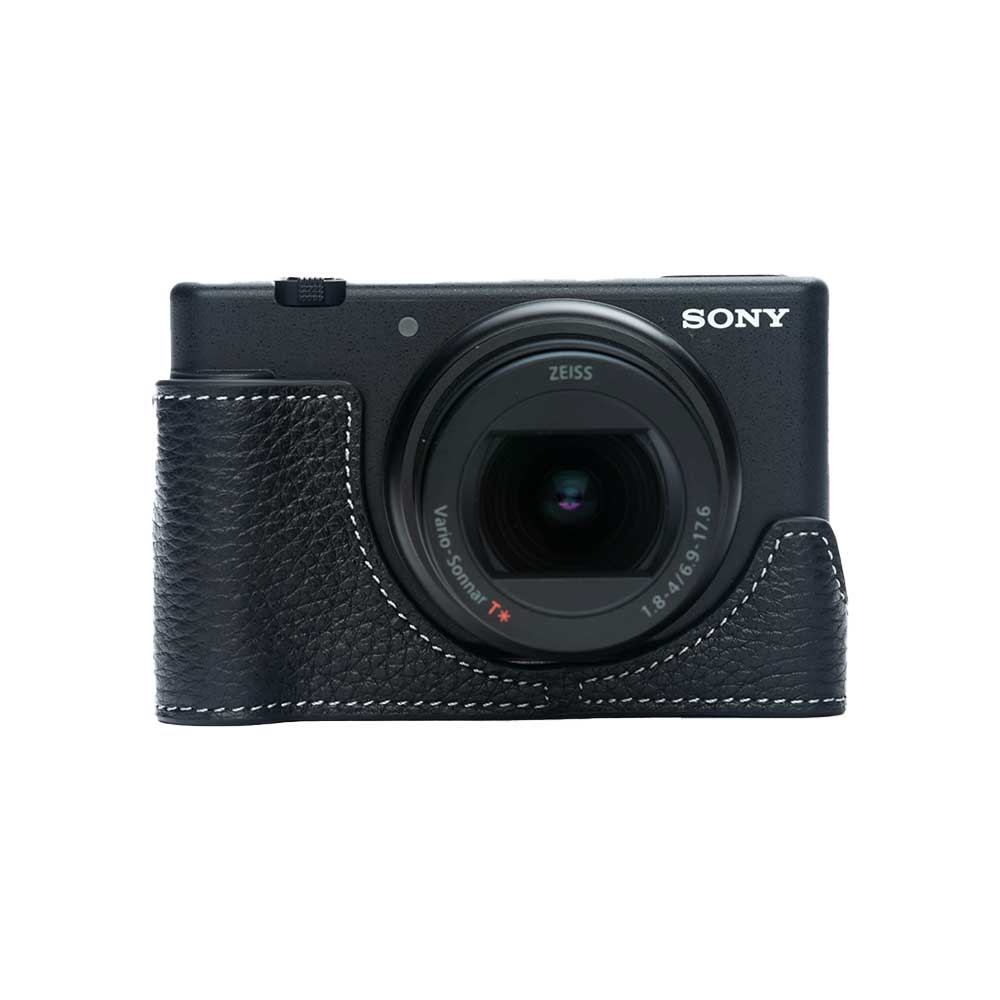 楽天市場】SONY VLOGCAM ZV-1M2 ZV-1F 専用 レザー ケース Black