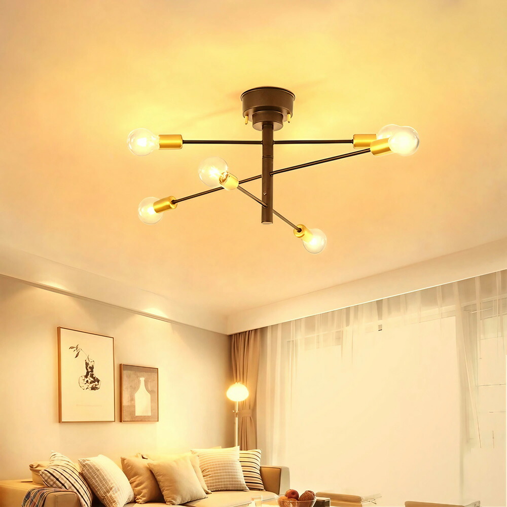 楽天市場】シーリングライト 6畳 8畳 10畳 12畳 おしゃれ 6灯 E26 調光