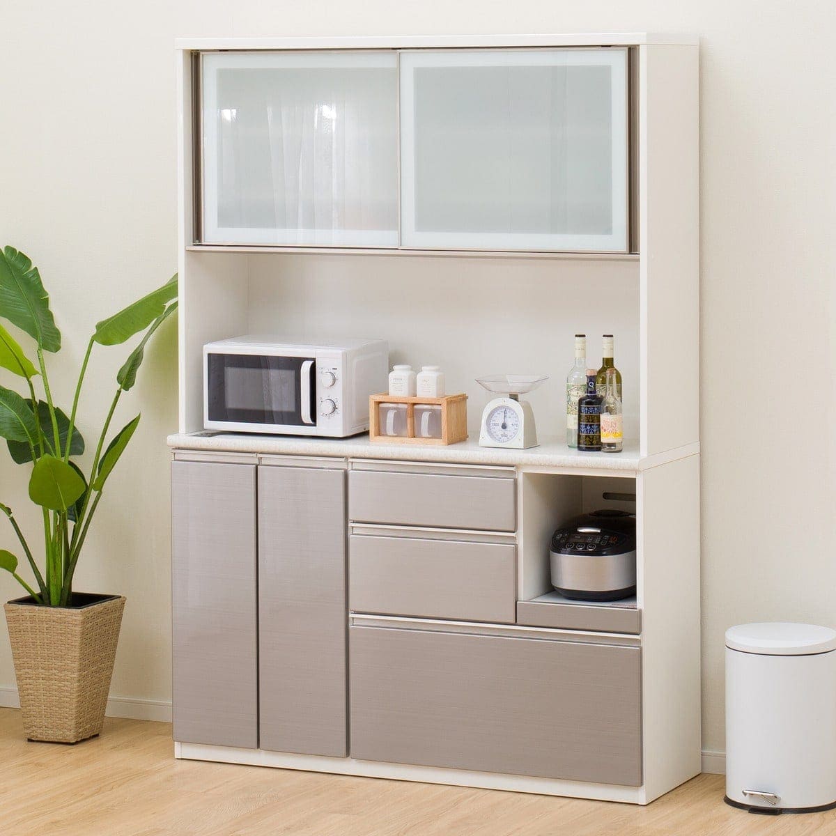 楽天市場】[幅140cm] キッチンボード (アルミナ2 140KB) ニトリ 【配送