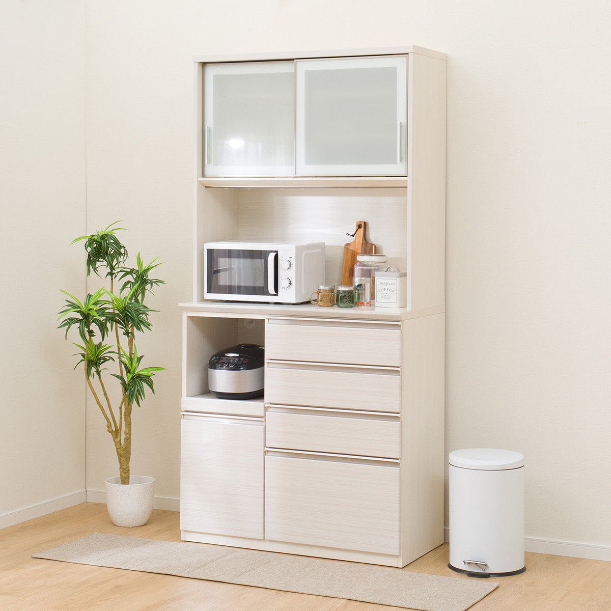 楽天市場】キッチンボード(SP201 100KB WH) ニトリ 【配送員設置商品