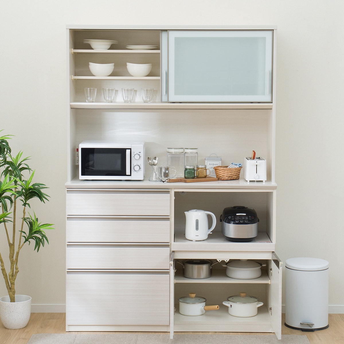 楽天市場】キッチンボード(SP201 140KB WH) ニトリ 【配送員設置商品