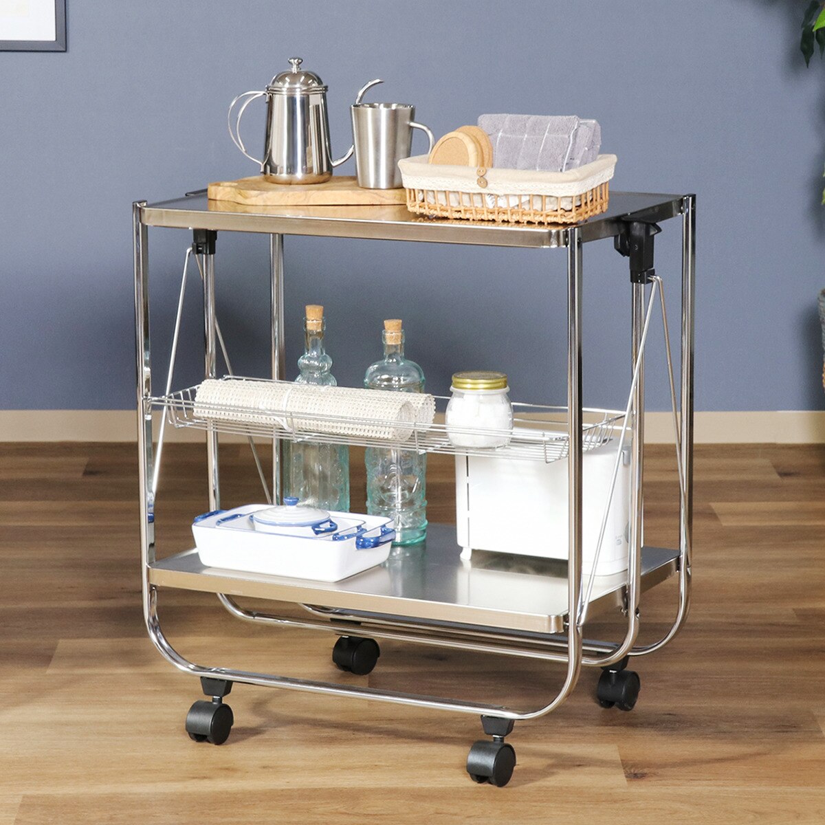 楽天市場】スタイリッシュフォールディングワゴン ニトリ 【メーカー