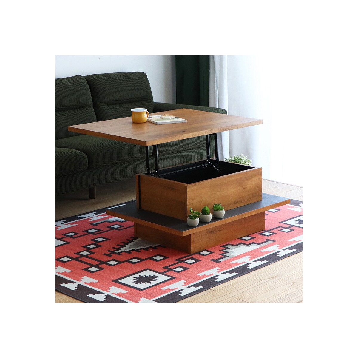 楽天市場】センターテーブル(TM06 90 LBR) ニトリ 【配送員設置商品